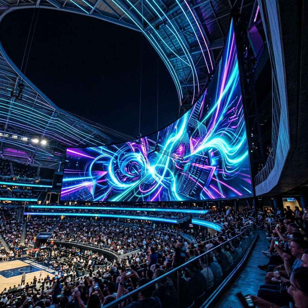Pantalla LED Gigante Exterior en Estadio