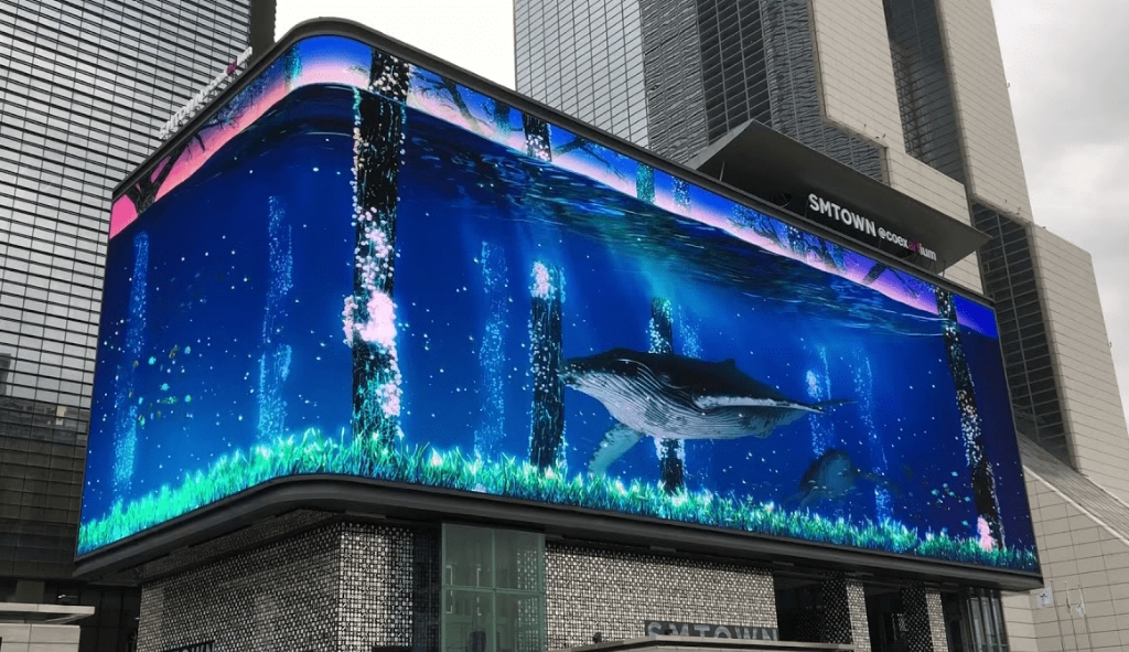 Instalación de Pantalla LED Curva en Esquina